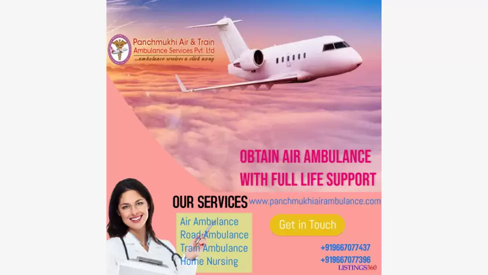 Get Panchmukhi Air and Train Ambulance Service in Pune Confer High-tech ICU Setup