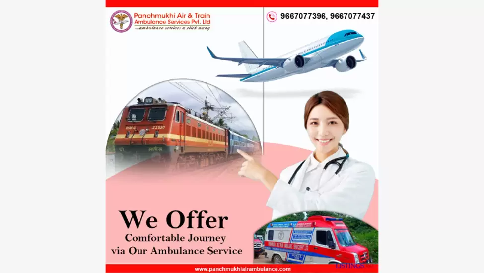Hire Panchmukhi Air and Train Ambulance Service in Nashik with Advanced Medical Equipment