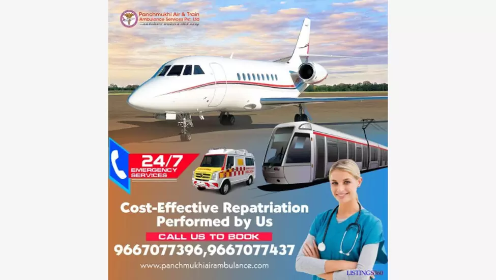 Avail of Panchmukhi Air and Train Ambulance Service in Jabalpur with Modern Medical Equipment